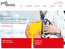 Tablet Screenshot of praeventic.de